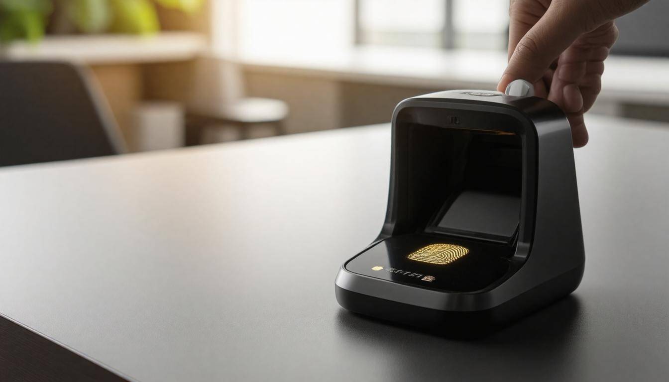 Biometric fingerprint scanner